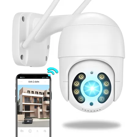 Câmera Ip A8 App Icsee Infravermelho Prova D'água Externa Wifi Hd 3 Cor Branco