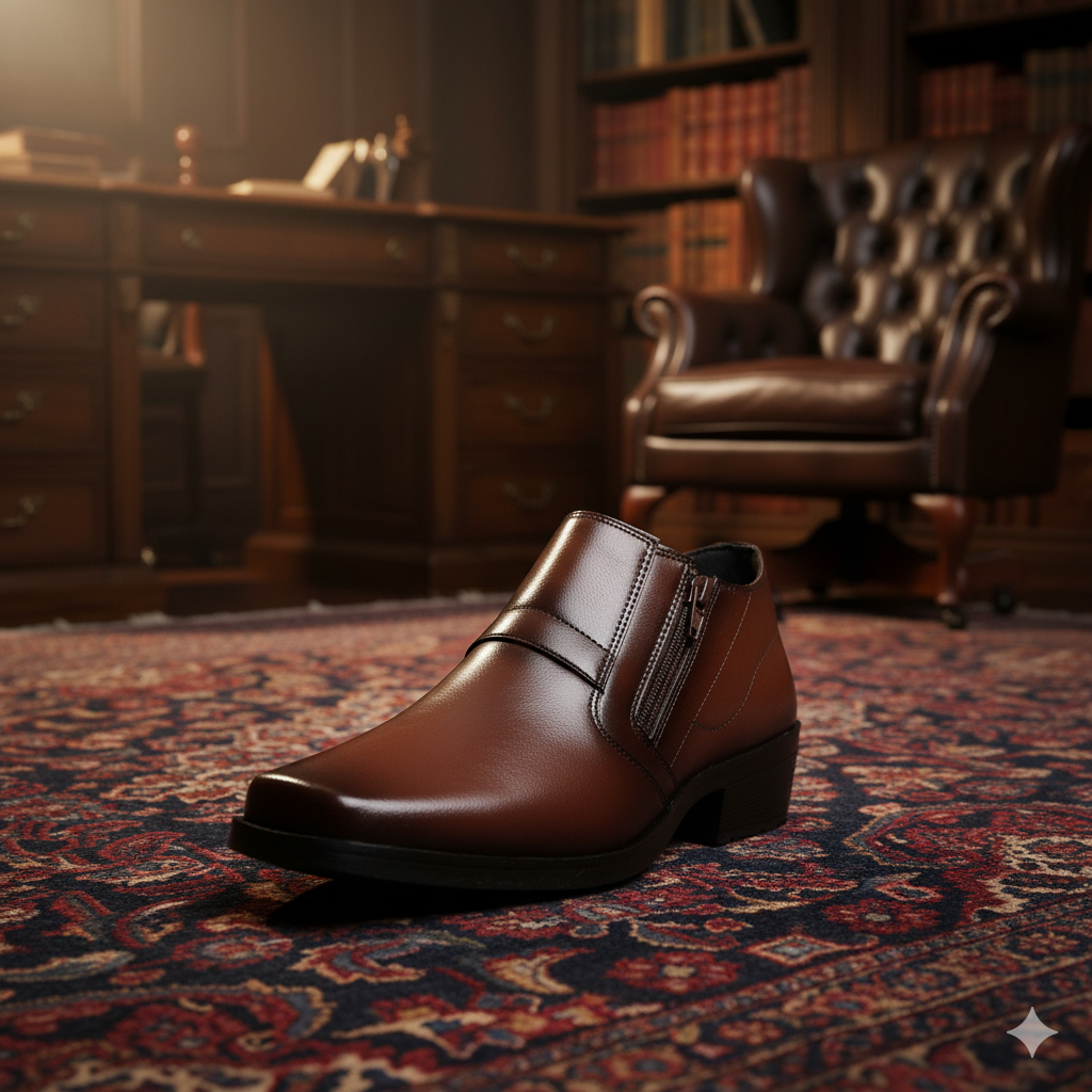 Botinha Masculina Preta Resistente Antiderrapante Confortável Casual Estilosa Premium