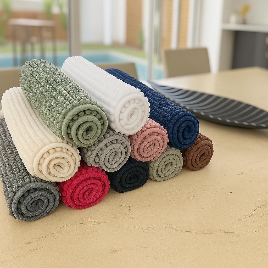 Tapete Bolinha Antiderrapante Para Banheiro Alta Absorção