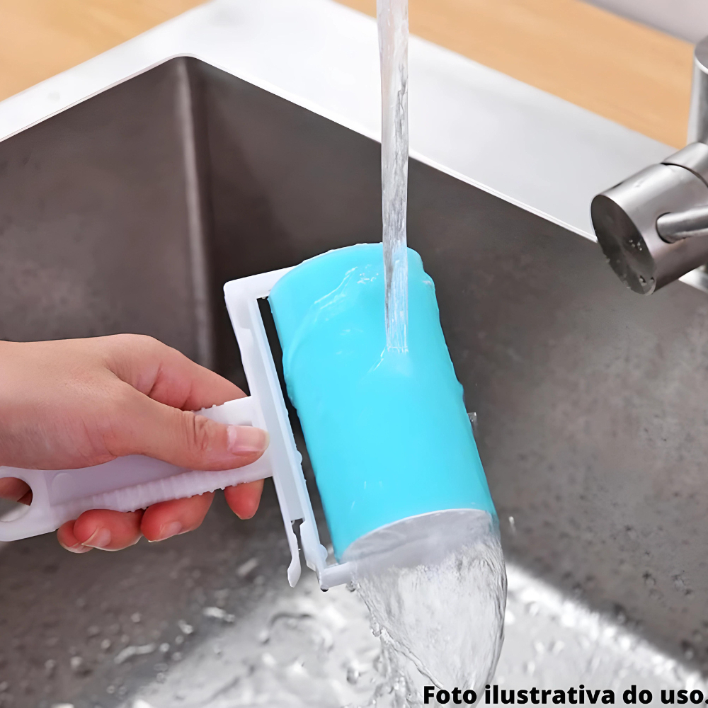 Rolos Tira Pelos Lavável Para Tirar Pelos, Fiapos E Poeiras E Estofados Multiuso Durável - SORTIDO