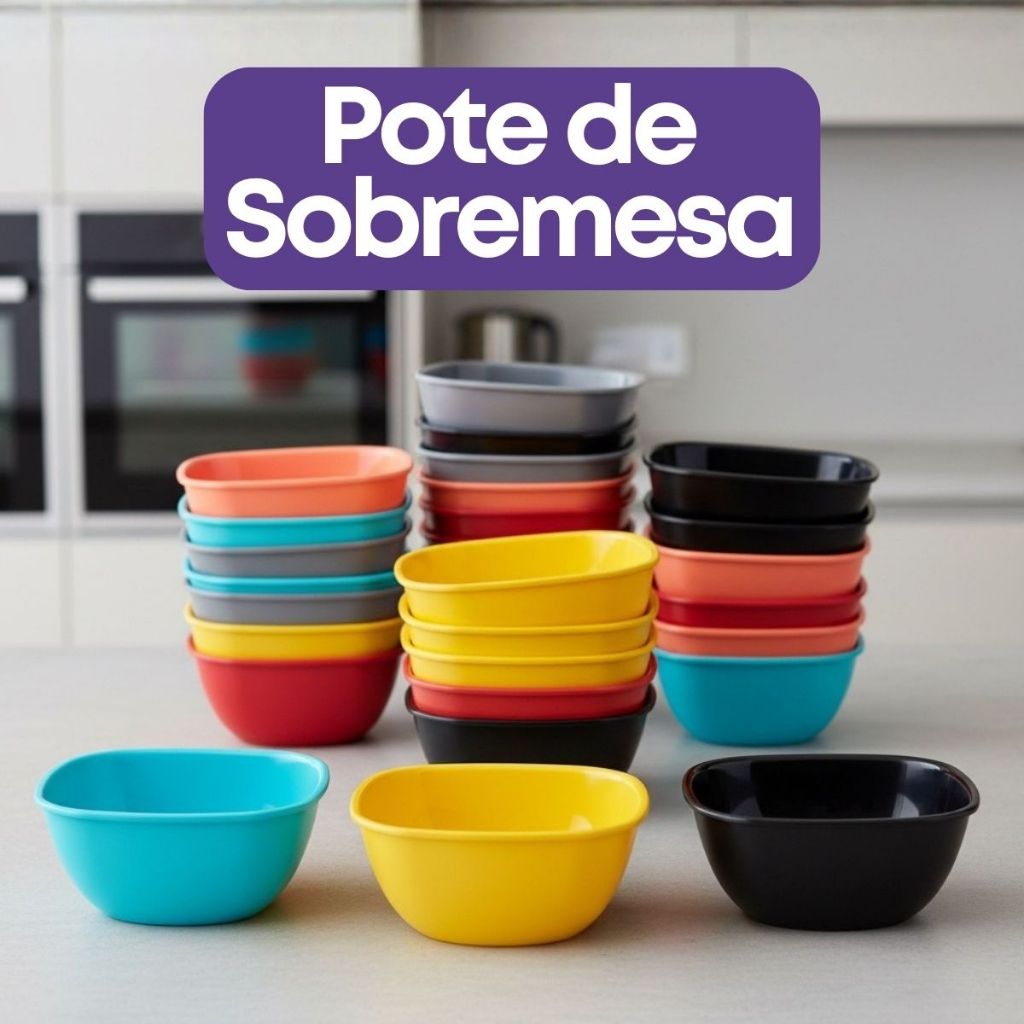 Kit 50 Potes Plásticos 300ml Sobremesa Açaí Sorvete Festa Uso Alimentar