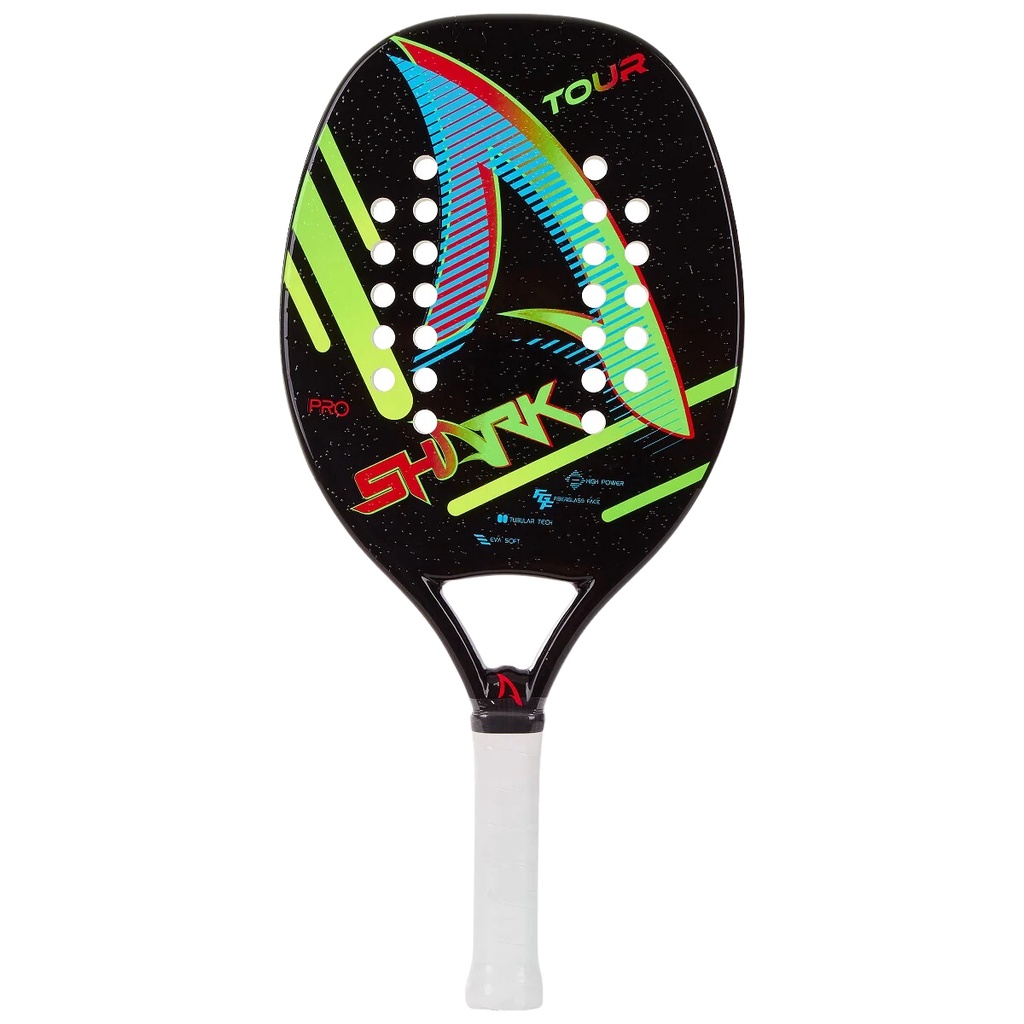 Raquete Beach Tennis Shark Tour Fiberglass  + Capa Original