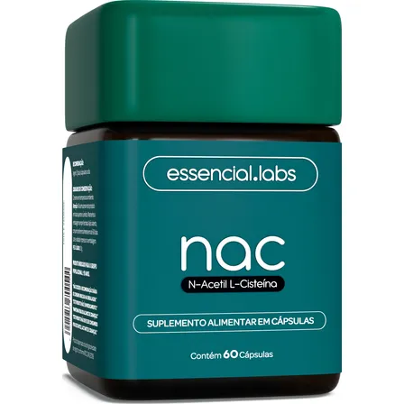 Nac 600mg - Fórmula Exclusiva Com Máxima Concentração E Pureza - 60 Cápsulas Sem Sabor