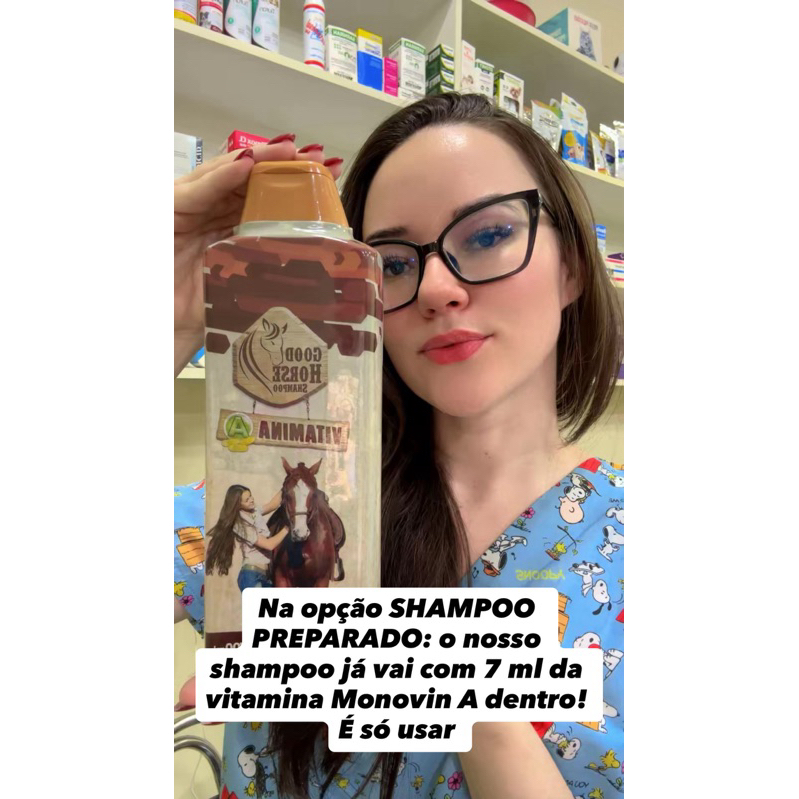 SHAMPOO GOOD HORSE 700 ML VITAMINADO COM MONO A (leia a descrição do nosso anúncio)📣