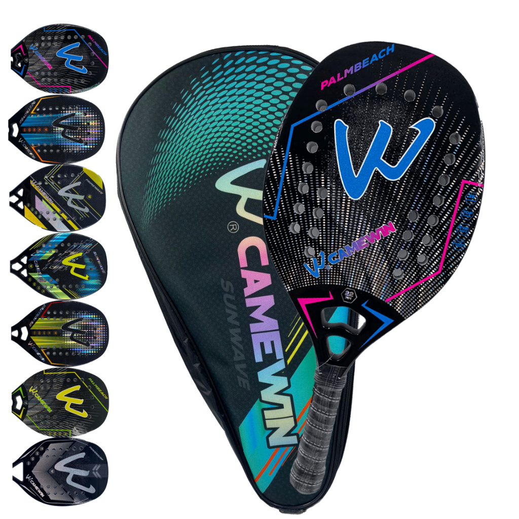 RAQUETE CAMEWIN FULL CARBON 3K ORIGINAL C/ CAPA LEVE CARBONO