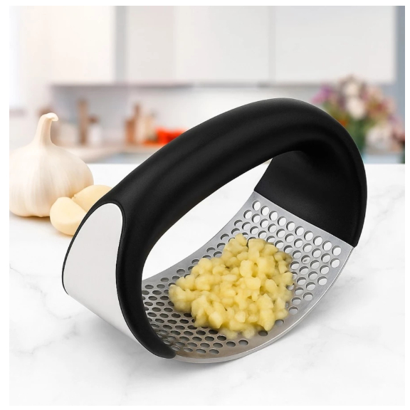 Kit 1 A 3 Espremedores de Alho Manual Inox Amassador