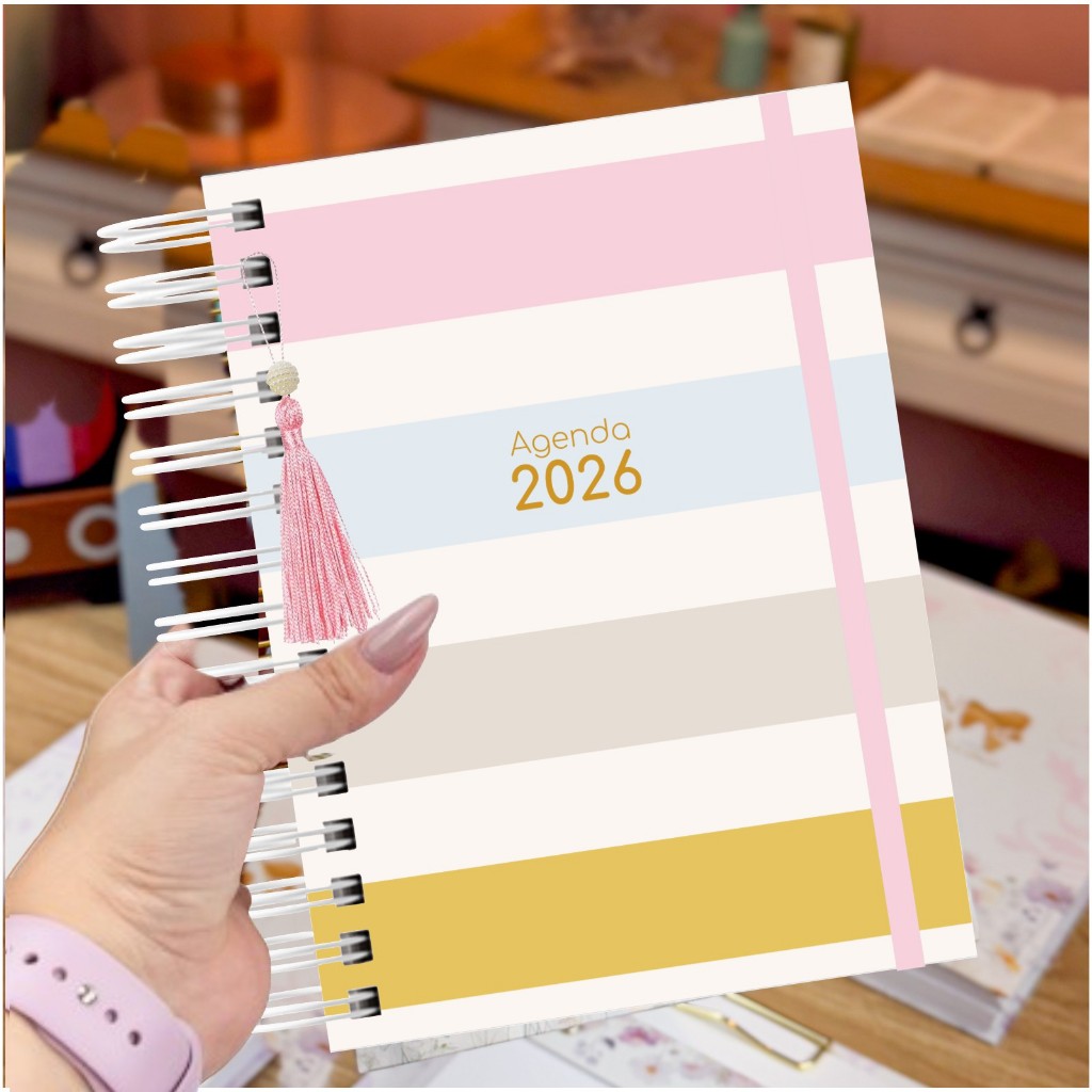 Agenda Personalizada 2026 - Personalize Seu Ano com Estilo
