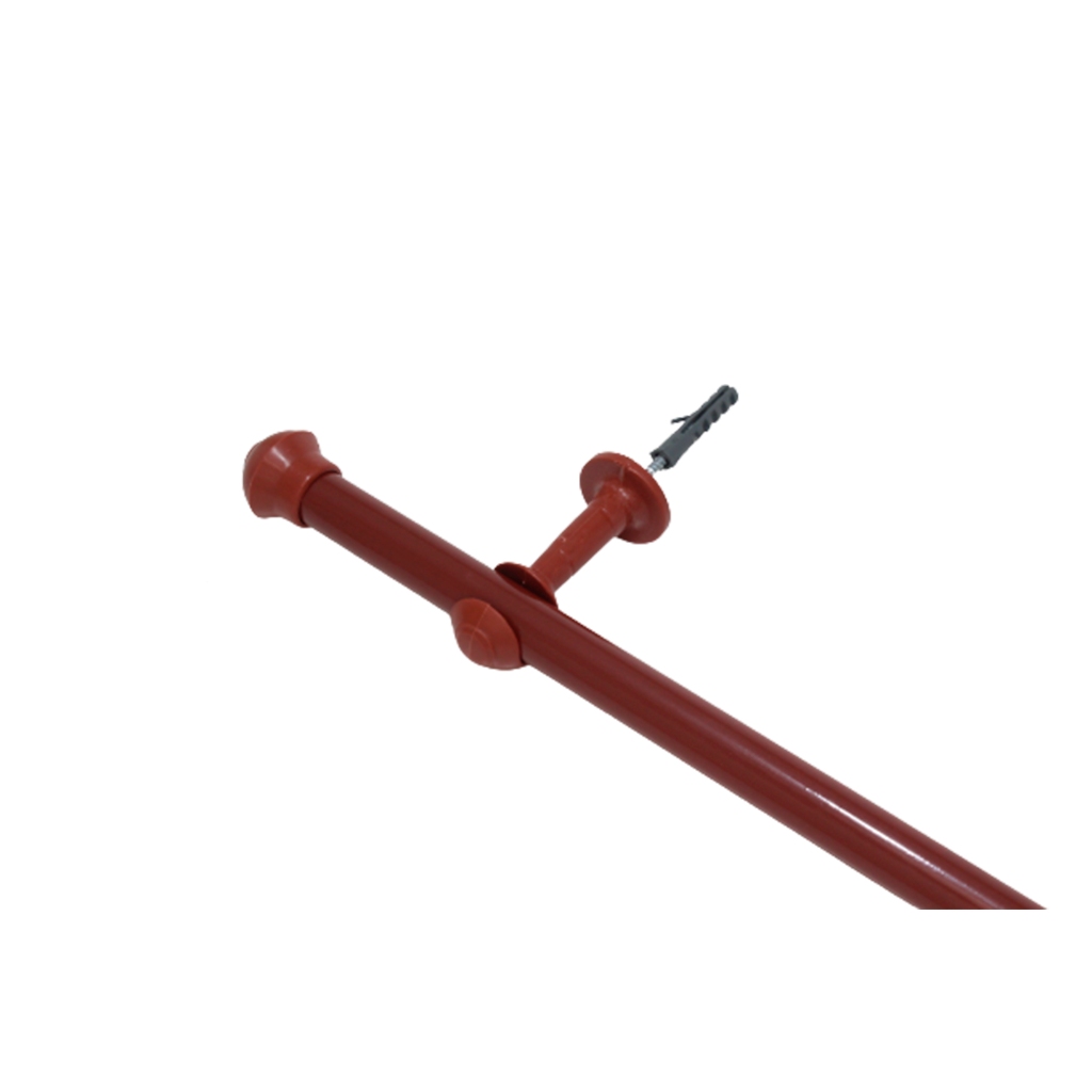 Varão Simples Para Cortinas Mogno 3,00mts 19mm Fino