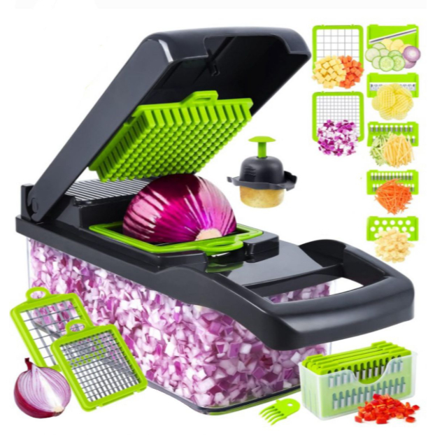 Conjunto Cortador De Legumes 14/15/16 Em 1 Multifuncional Fatiador De Vegetais