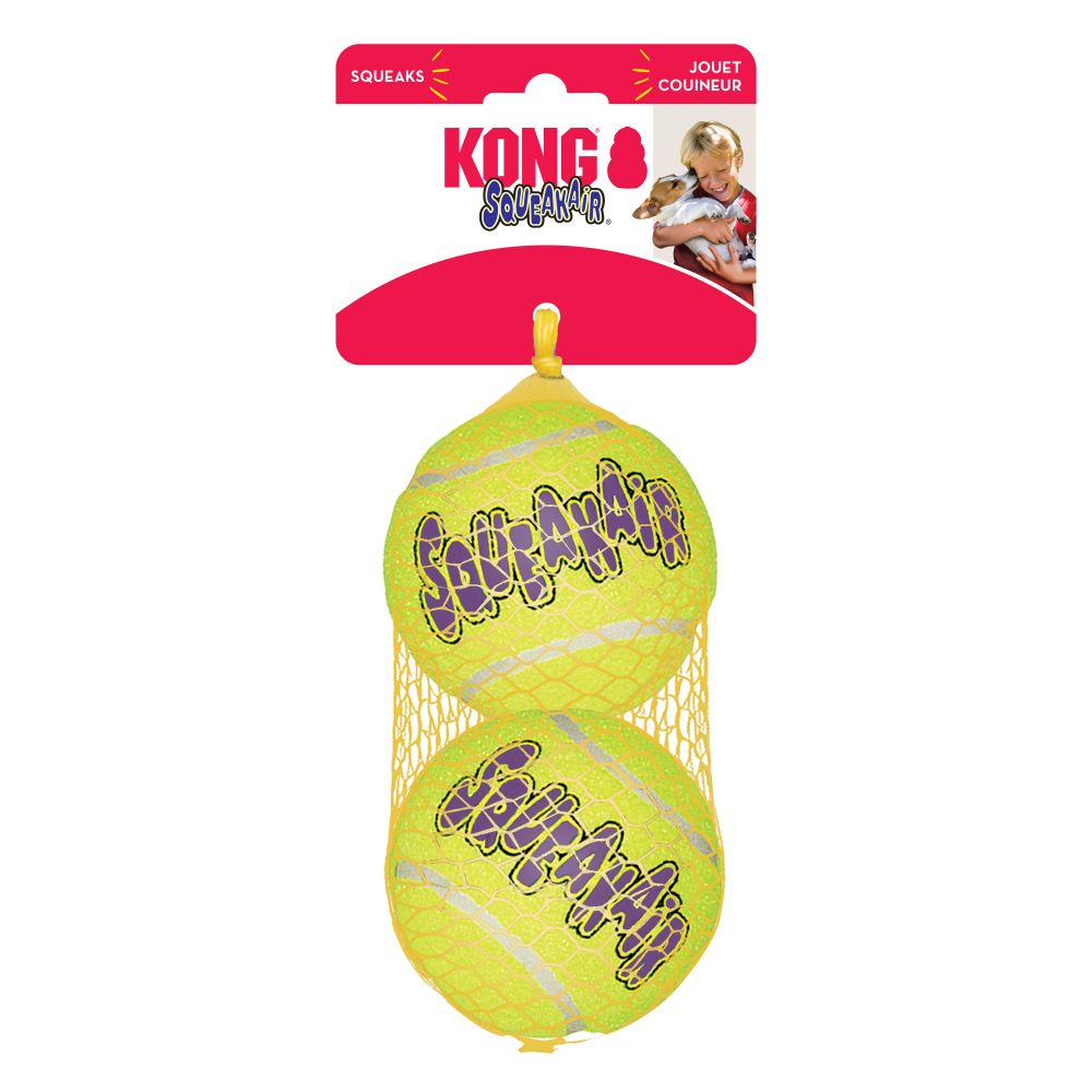 BRINQUEDO KONG SQUEAKER TENNIS BALLS LARGE - 2 UNIDADES