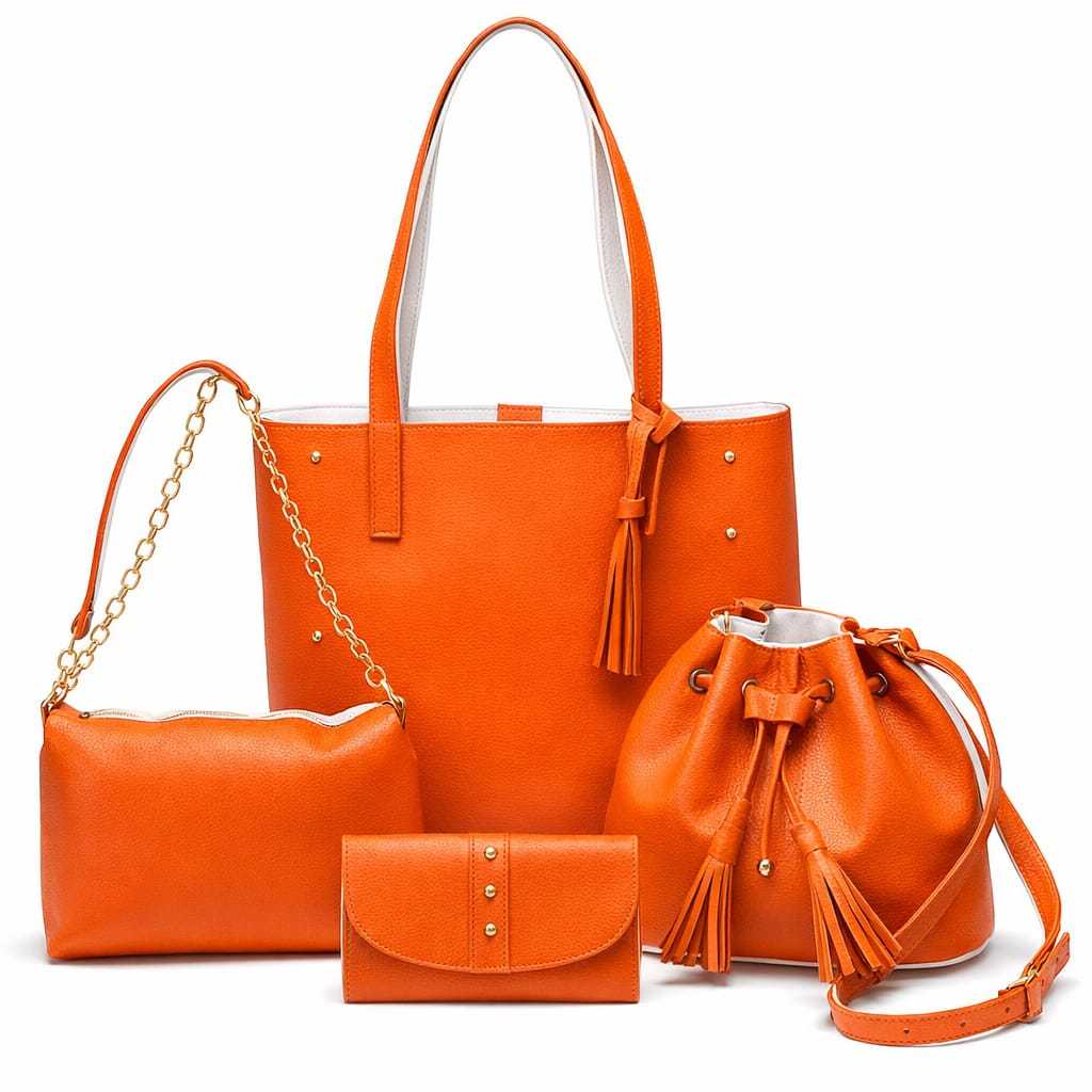 KIT 4  Bolsa Feminina Transversal Tiracolo