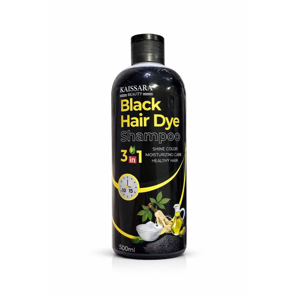 Shampoo Tonalizante Preto Grande 500 Ml Kaissara - Tintura - Preta Para Cabelos
