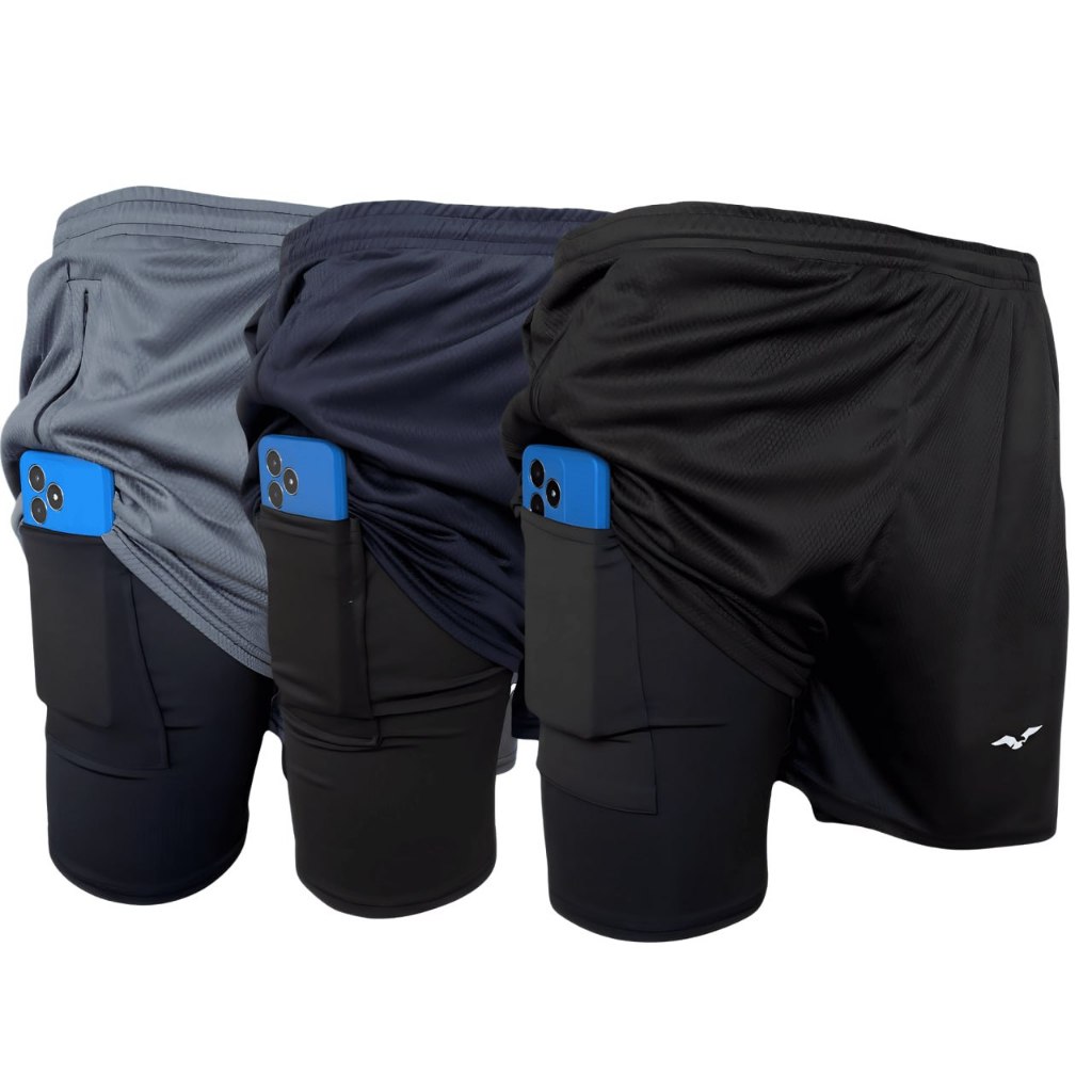Shorts Esportivo Masculino Para Academia Corrida Treino