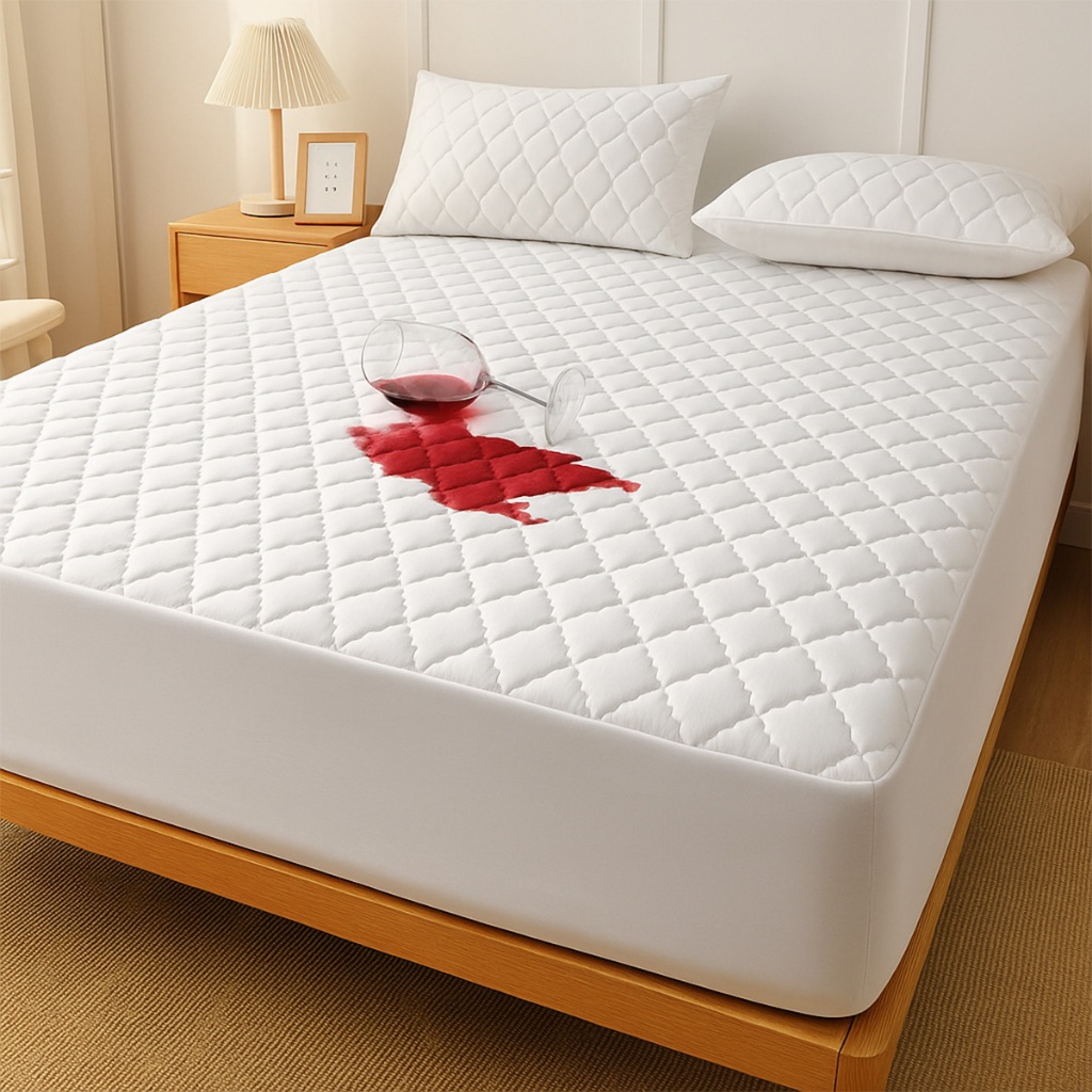 Lençol Protetor Ajustável Macio e Impermeável Avulso Para Colchão Berço Solteiro Casal Queen e King