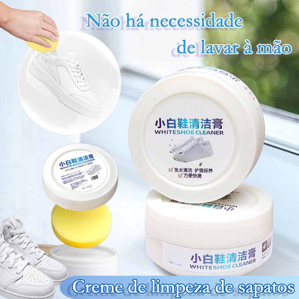 MEDOOSI-120G Sapatos Brancos Cuidados De Limpeza Creme Sujeira Branqueador De Manchas Para Escova De Tênis Reutilizáveis