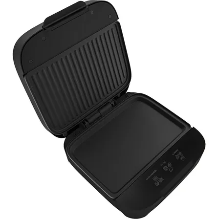 Grill Sanduicheira Cadence San400 Elétrica Chapa Misteira Tostex Tostequeira Hambúrguer Click Preto 127v