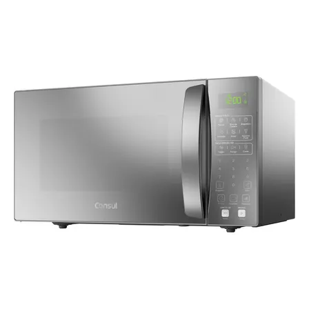 Micro-ondas Com Menu Fácil 32 Litros Cms46ar Cinza Espelhado Consul 220v