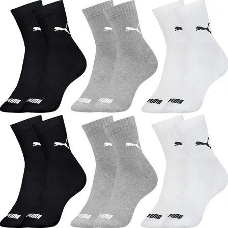 Kit 6 Pares De Meias Puma Cano Médio Sport Original
