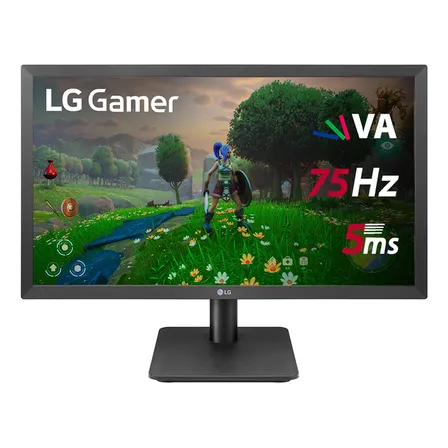 Monitor Gamer LG 22mp410 - Tela Va De 21.5 , Fhd (1920x1080), 75hz, 5ms (gtg), Hdmi, Freesync Preto 127/220v