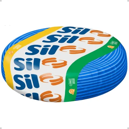 Cabo Fio Flexível Elétrico 100 Metros 16mm Sil Azul Flexsil Azul