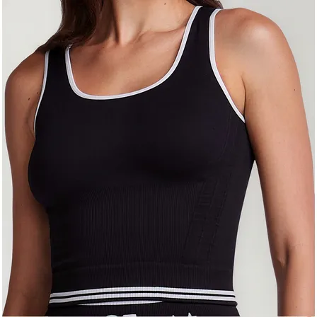 Top Fitness Feminino Plié 85 Academia Sem Costura Academia