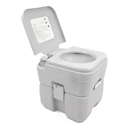 Vaso Sanitário Porta Potti Banheiro Químico 20l Portátil  Cinza