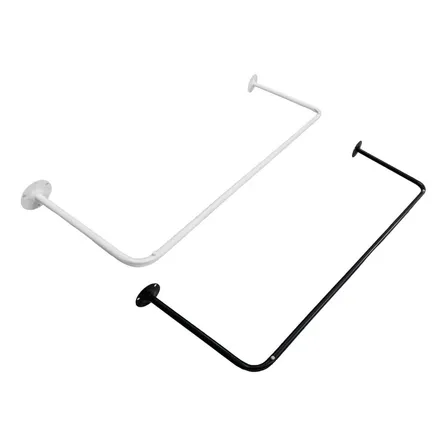 Arara De Parede Cabideiro Loja Closet Quarto Reta 1 Metro Branco