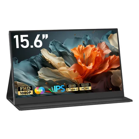 Monitor Portátil 15.6''com Usb C Dupla/hdmi Fhd 1080p 60hz Preto