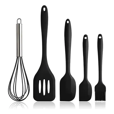 Jogo De Cozinha Kit5 Peças Utensílios De Cozinha Em Silicone