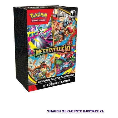 Combo De Booster Mega Evolução Pokémon Tcg Mini Booster Box Mega Evolução Português Megaevolução