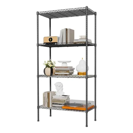 Estante Armário Prateleira De Aço Reforçada Quarto Até 200kg Preto