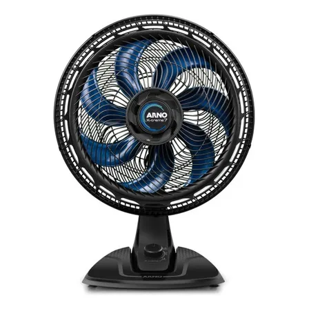 Ventilador Arno X-treme Ve70 40cm De Mesa Preto 40 Cm Preto Azul Plástico 8 127v