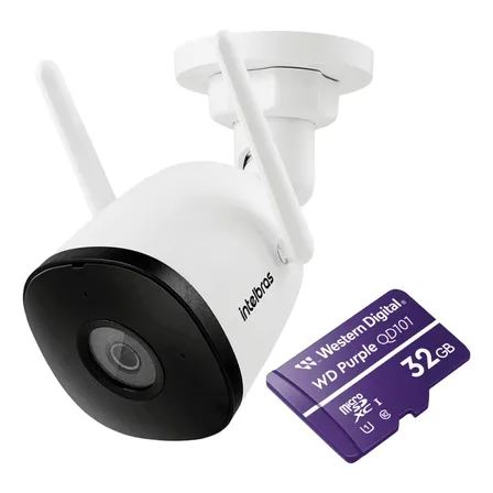 Câmera Inteligente Full Hd Im5 Sc Com Microsd 32gb Branca Intelbras Branco