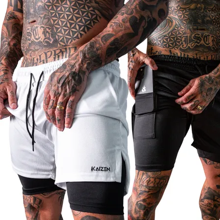 Kit 2 Shorts 2 Em 1 Masculino Dryfit Academia