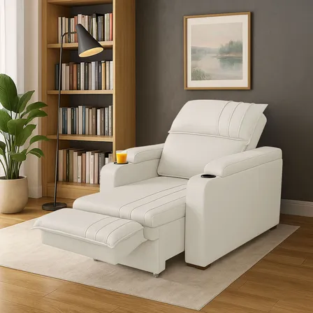 Poltrona Reclinável Srj Papai Veludo Com Porta Copos