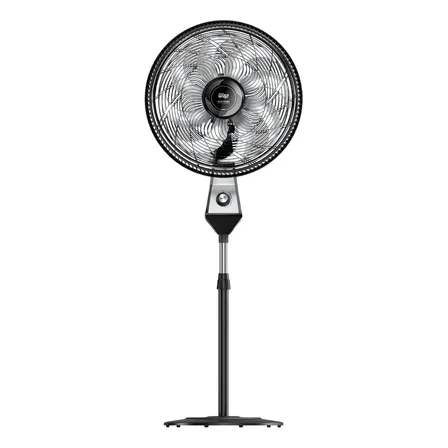Ventilador De Coluna Silencioso Wap Flow Turbo 180w 8 Pás Com Ajuste De Altura E 3 Velocidades 50 Cm 60 Hz Preto 127v Cinza Plástico